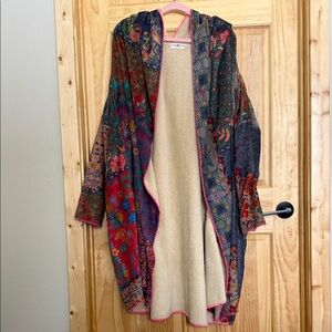 NATURAL LIFE Multicolor Hooded Kimono EUC
